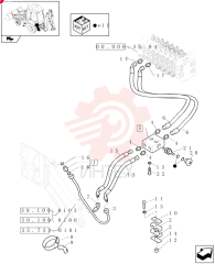 FITTING,13/16"-16 ORFS x 3/4"-16 ORB 83963374 (1)