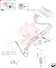 FITTING,13/16"-16 ORFS x 3/4"-16 ORB 83963374 (2)