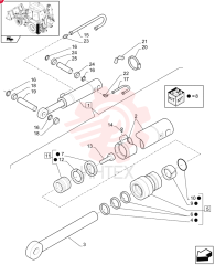 CYLINDER,Double Acting, 50.8mm Rod, 709mm Stroke