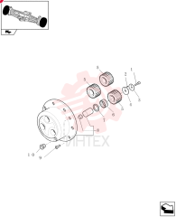 LOCK BOLT,Self, M10 x 1.25 x 50mm 85808267 (1)