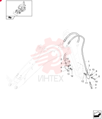 HYDRAULIC HOSE,19.05mm ID x 1650mm L