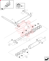 HYDRAULIC CYLINDER,Double Acting, 40mm Rod, 80mm Bore, 684.5mm Stroke