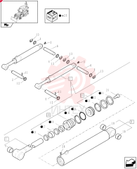 HYDRAULIC CYLINDER,Double Acting, 50mm Rod, 90mm Bore, 726.7mm Stroke