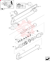 HYDRAULIC CYLINDER,Double Acting, 44.5mm Rod, 76.2mm Bore, 1050mm Stroke