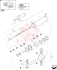 HYDRAULIC CYLINDER,Double Acting, 50mm Rod, 110mm Bore, 222.84mm Stroke