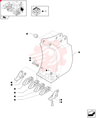 BUCKET TOOTH SHANK