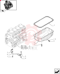 FLANGE BOLT,Hex, M8 x 1.25 x 20mm