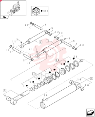 HYDRAULIC CYLINDER,Double Acting, 50mm Rod, 90mm Bore, 726.7mm Stroke
