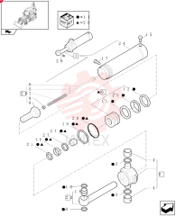 HYDRAULIC CYLINDER,Double Acting, 50mm Rod, 110mm Bore, 222.84mm Stroke