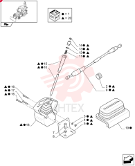 LEVER ASSY & KNOB 84127828 (1)