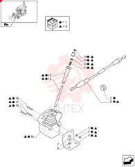 LEVER ASSY & KNOB 84127828 (2)