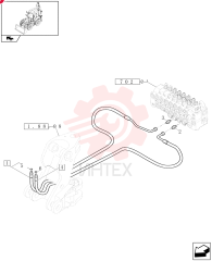 HYDRAULIC HOSE,12.7mm ID x 2050mm L
