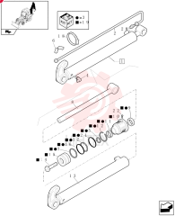 HYDRAULIC CYLINDER,Double Acting, 44.5mm Rod, 76.2mm Bore, 1050mm Stroke