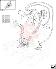 FLEXIBLE HOSE,9.5mm ID x 1090mm L 87358815 (2)