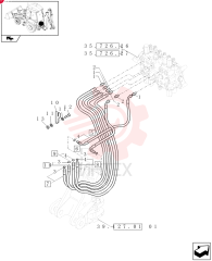 HYD CONNECTOR,1" - 14 ORFS x 1-1/16 - 12 ORB 83962539 (1)
