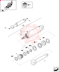 SEAL KIT,56mm Rod x 100mm Bore
