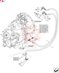 HYDRAULIC HOSE,9.5mm ID x 1350mm L