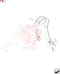 HYDRAULIC HOSE,19.05mm ID x 1650mm L 85819621 (1)