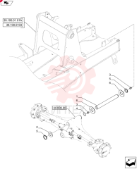 AXLE PIN,50mm OD x 436.5mm L 138616A1 (2)