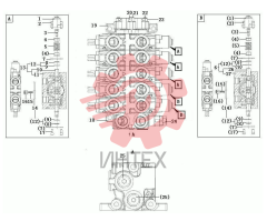 Клапан распределительный AX31368-5 (3100AX)