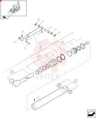 HYDRAULIC CYLINDER,Double Acting, 50.8mm Rod, 88.9mm Bore, 725mm Stroke
