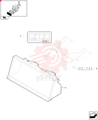 BUCKET,2215mm W, 0.99m 87367627 (1)