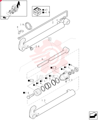 HYDRAULIC CYLINDER,Double Acting, 44.5mm Rod, 76.2mm Bore, 1200mm Stroke