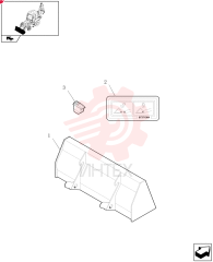 BUCKET,2215mm W, 0.99m