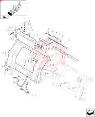 TEE,11/16"-16 x 9/16"-18 Br, ORFS