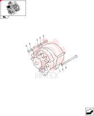 ALTERNATOR,12V, 90A, W/ Pulley