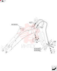 HYDRAULIC HOSE,19.05mm ID x 1650mm L 85819621 (1)