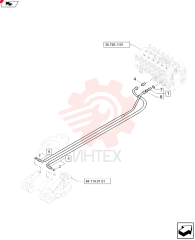 HYD CONNECTOR,1-3/16" - 12 ORFS x 1-1/16" - 12 ORB 9840535 (1)