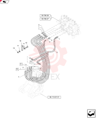 HYD CONNECTOR,1" - 14 ORFS x 1-1/16 - 12 ORB 83962539 (2)