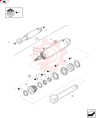 CYLINDER,Double Acting, 56mm Rod, 100mm Bore, 630mm Stroke