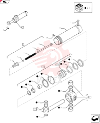 HYDRAULIC CYLINDER,Double Acting, 50mm Rod, 110mm Bore, 222.84mm Stroke