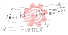 Гидроцилиндр выдвижения 90х50х1346-1794 (3713CH)