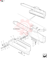HYD CONNECTOR,11/16" - 16 ORFS x 9/16" - 18 ORB