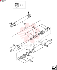HYDRAULIC CYLINDER,Double Acting, 44.5mm Rod, 82.6mm Bore, 777mm Stroke
