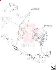 HYDRAULIC HOSE,50mm ID x 450mm L 85811870 (1)