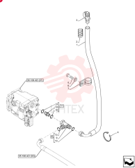 HYDRAULIC HOSE,25mm ID x 1000mm L
