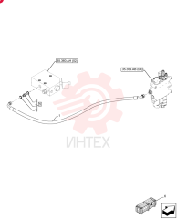 HYDRAULIC HOSE,19mm ID x 1150mm L, SAE 100R2