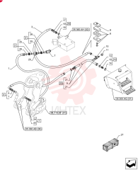 HYDRAULIC HOSE,19mm ID x 1450mm L