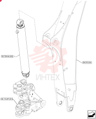 CYLINDER,Double Acting, 63.5mm Rod, 133.4mm Bore, 907mm Stroke 84562647 (1)