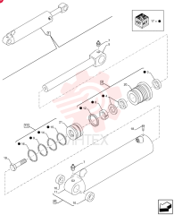 CYLINDER,Double Acting, 63.5mm Rod, 133.4mm Bore, 907mm Stroke 84562647 (2)