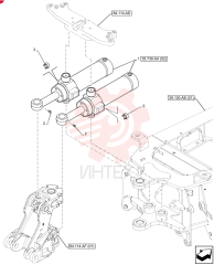 HYDRAULIC CYLINDER,Double Acting, 50mm Rod, 110mm Bore, 222.84mm Stroke 87315529 (1)