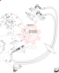 HYDRAULIC HOSE,9.5mm ID x 1350mm L