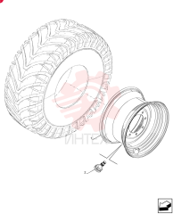 WHEEL,9X18, 8 Bolts, Bright Yellow