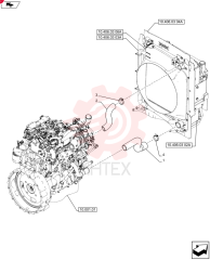 RADIATOR HOSE 84474837 (2)