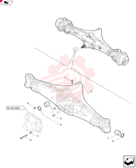 FRONT AXLE 84289700