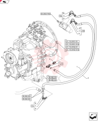 HYDRAULIC HOSE,9.5mm ID x 1350mm L